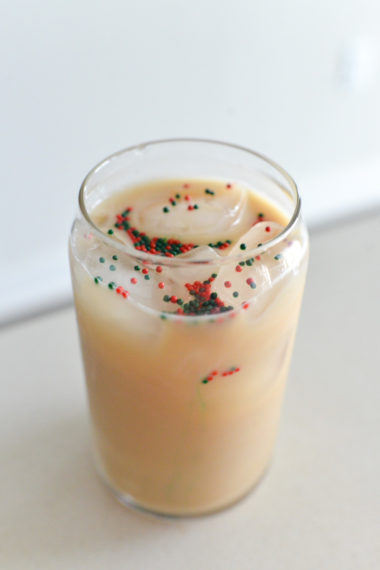 Iced Sugar Cookie Almondmilk Latte Step Starbucks At Home