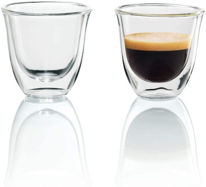 Sweese Double Wall Insulated Glass Coffee Cups 8 oz, Set of 4 Mugs 3.5 x  3.5