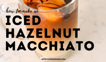 iced hazelnut macchiato