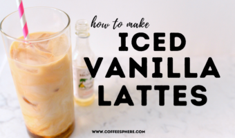 iced vanilla lattes