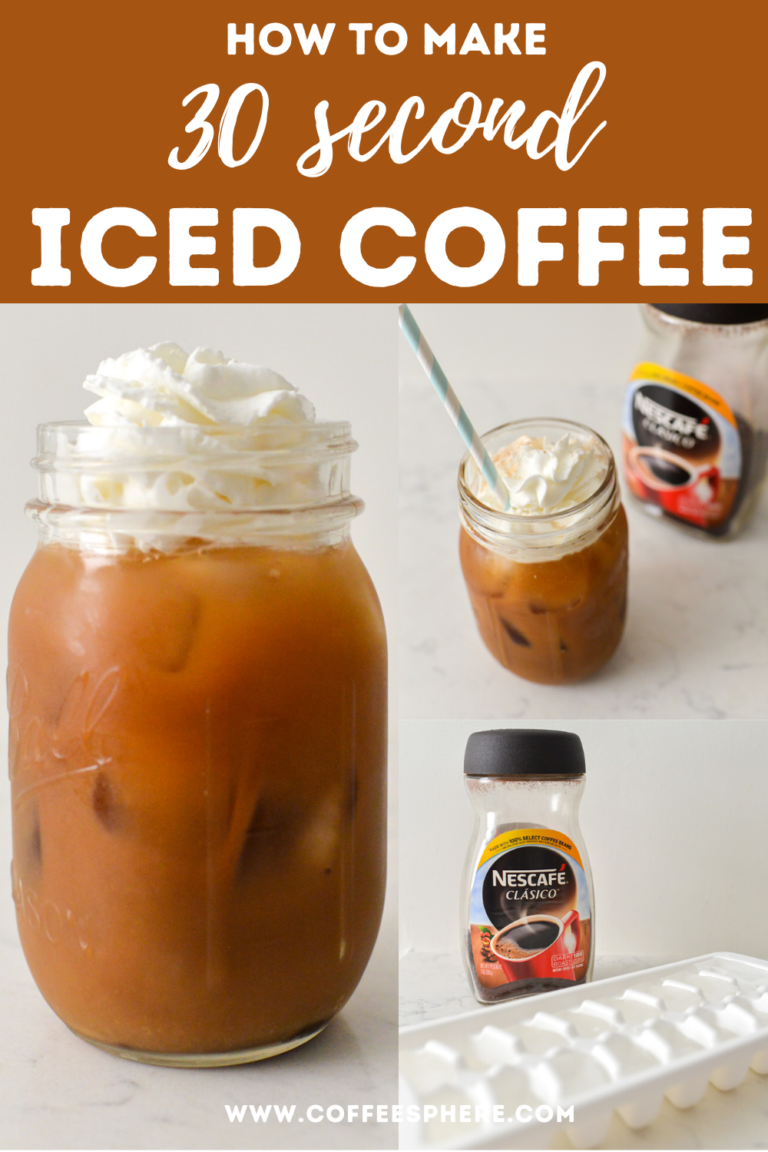 Instant Iced Coffee (Make Coffee In 30 Seconds!)