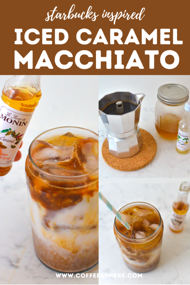 Iced Caramel Macchiato - Baking Mischief