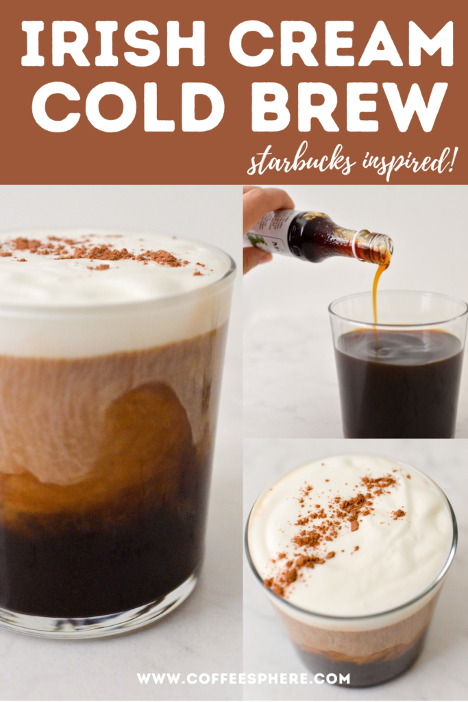 Irish Cream Cold Brew Starbucks Inspired Recipe CoffeeSphere