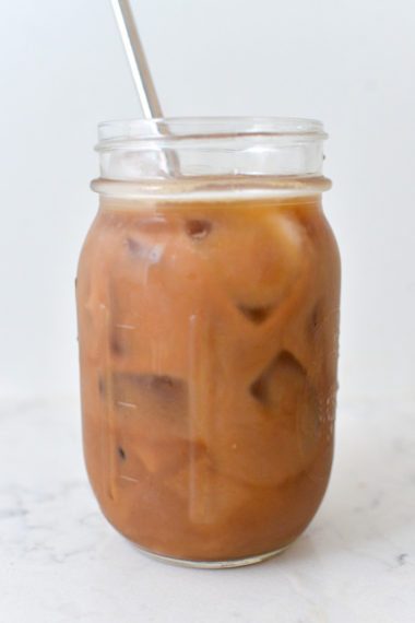 iced chocolate almondmilk shaken espresso